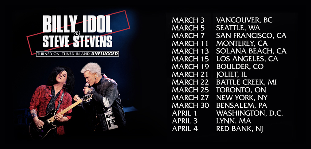 IDOL & STEVENS DUO DATES ANNOUNCED! | Billy Idol